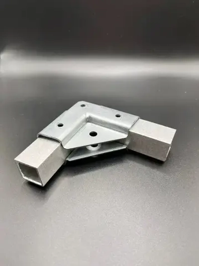 Крепеж для теплицы краб-система Г-образный для труб 20х20, подходит для стеллажа и теплиц, 10 пар - толщина металла 1.2мм