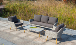 "Прованс" столик журнальный из ротанга, цвет бежевый