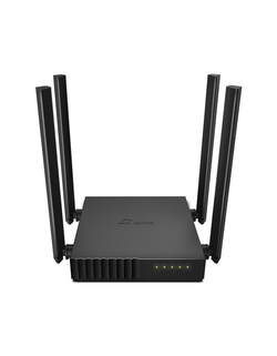TP-Link Archer C54, AC1200 Двухдиапазонный Wi Fi роутер, до 300 Мбит/с на 2,4 ГГц + до 867 Мбит/с на 5 ГГц, 4 антенны, 1 порт WAN 10/100 Мбит/с + 4 порта LAN 10/100 Мбит/с