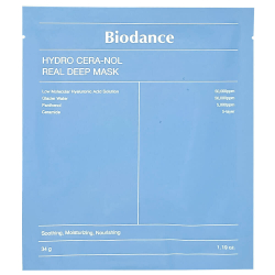 Biodance Увлажняющая и успокаивающая гидрогелевая ночная маска с цера-нолом Hydro Cera-nol Real Deep 1 шт.