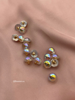 Пуговицы на ножке хамелеон круглые полупрозрачные 10 мм