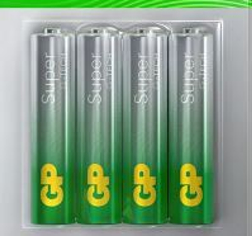 Батарейки GP ALKALINE ААА  R06 (бл 4шт)