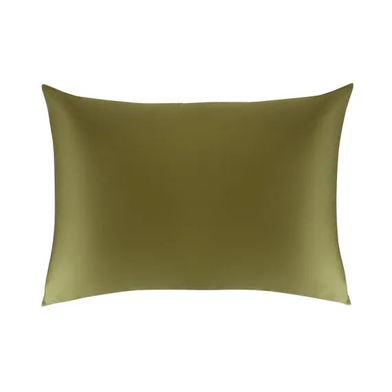 Комплект постельного белья из премиального сатина оливкового цвета из коллекции essential, 150х200 с