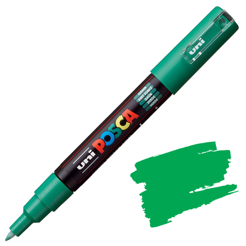 Маркер UNI POSCA PC-1M, 0.7 мм. Green