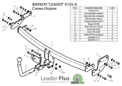 Фаркоп на Kia Picanto K105-A