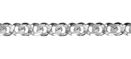 Цепь «Восьмёрка панцирная гранёная» с 8-ми сторон