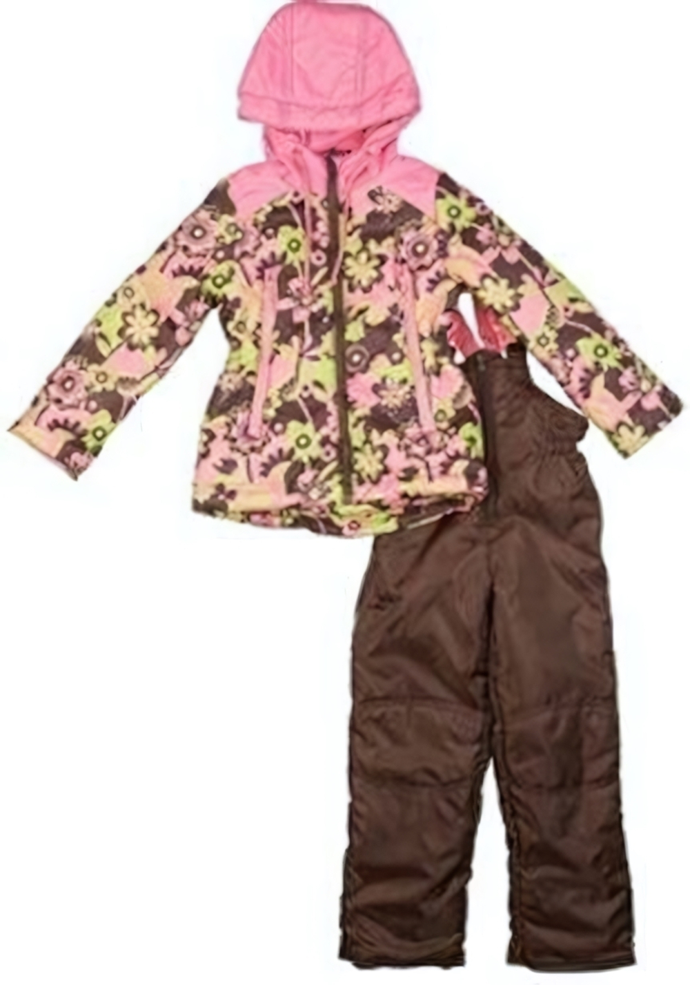 Комплект для девочки: куртка и штаны "Сладкоежка" 496-Д 92р розовый/фисташковый