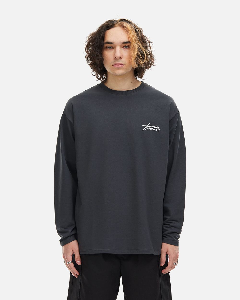 Лонгслив Anteater Phat Long 110 темно-серый