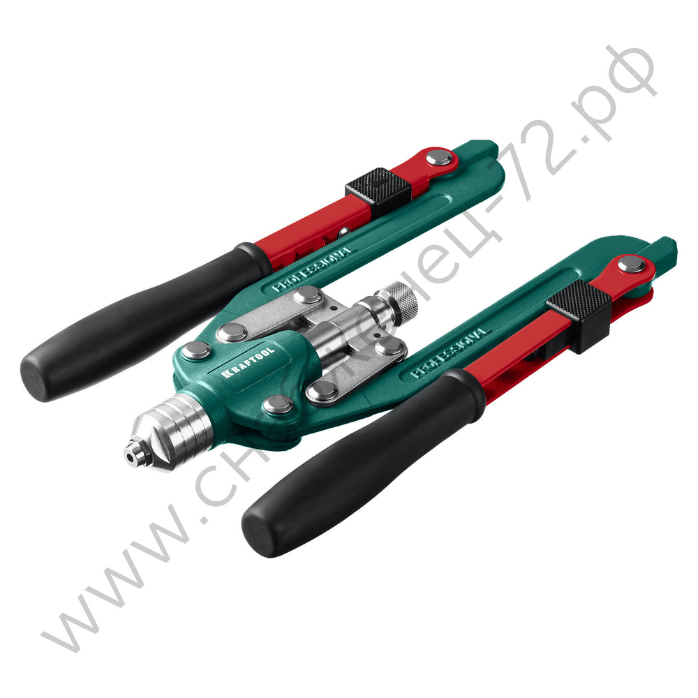 KRAFTOOL Combo3-M12, 3 вида заклёпок, комбинированный складной заклепочник в кейсе (31182_z01)