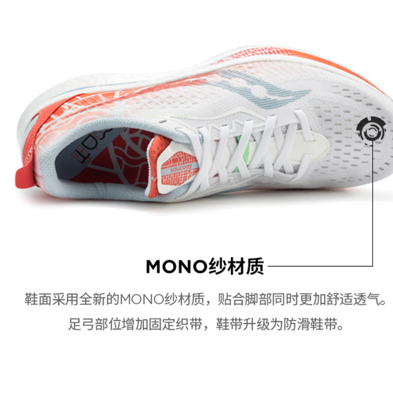 Saucony Lace-up 'White Red'