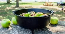 Жаровня чугунная на ножках, 36 см, 9.5 л, угольная, Lodge