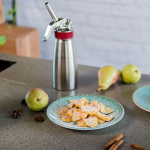 Сифон для сливок «Гурме»;сталь нерж.,пластик;0,5л;D=73,H=250,B=105мм;металлич. (Цвет: серебристый)