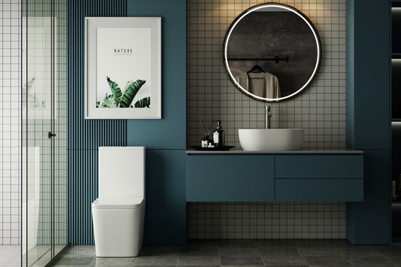 Унитаз ABBER Rechteck AC1210T компакт белый, безободковый, смыв торнадо