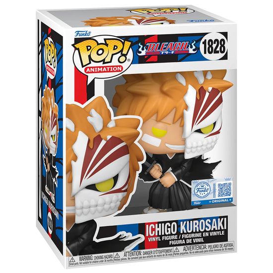 Фигурка Funko POP! Animation Bleach Ichigo Kurosaki Half Mask (Exc) (1828) 84952 / Фигурка Фанко ПОП! по мотивам аниме "Блич", Ичиго Куросаки