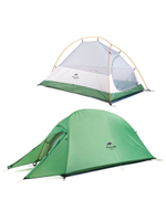 Палатка туристическая Naturehike Сloud Up 1 NH18T010-T 20D одноместная сверхлегкая с ковриком, синяя, 6927595783276