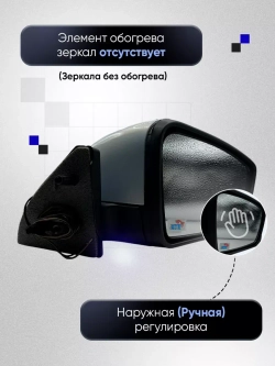 Зеркала ваз 2108-2109 2113-2115 Наружная регулировка