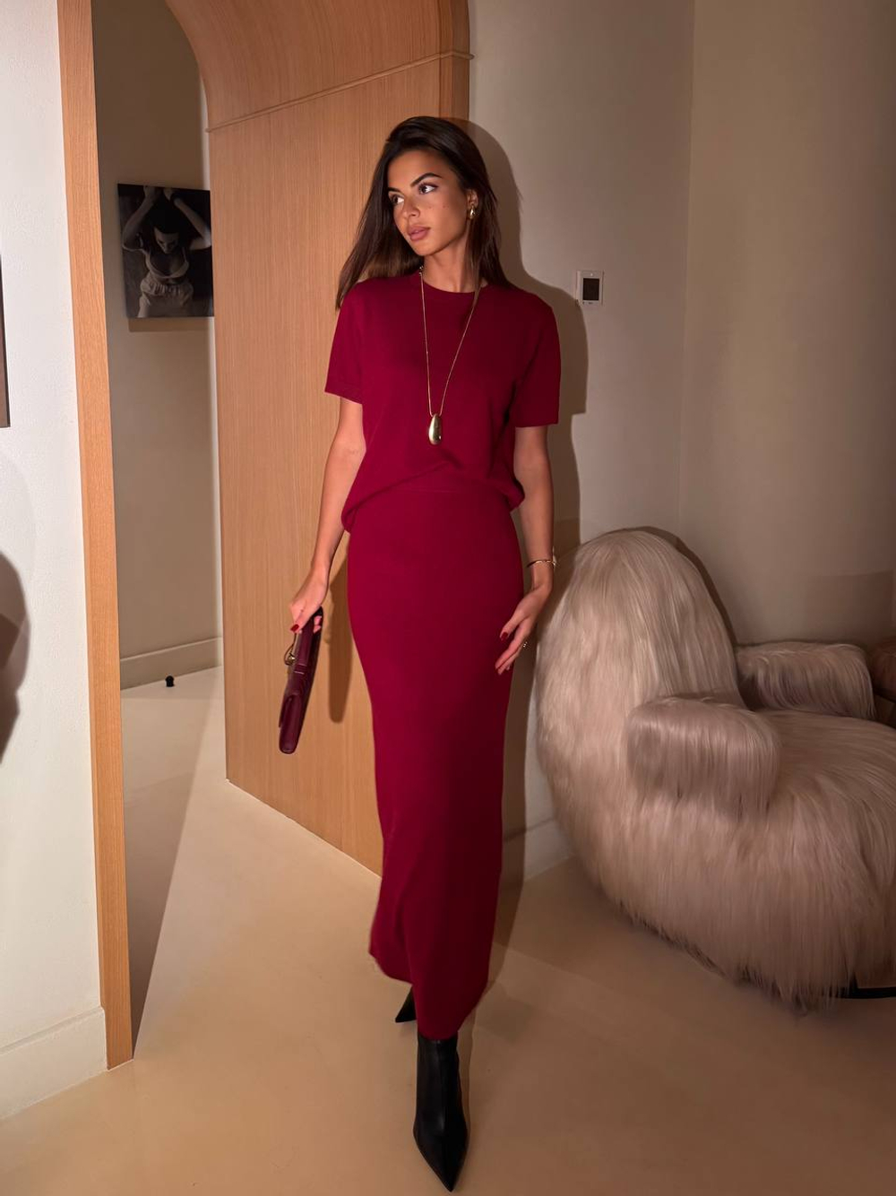 Джемпер ALINA, бордовый