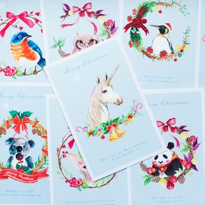 Набор открыток Christmas animals