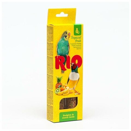 РИО Палочки для волнистых попугайчиков и экзотов с ТРОП ФРУКТ коробка 2*40гр