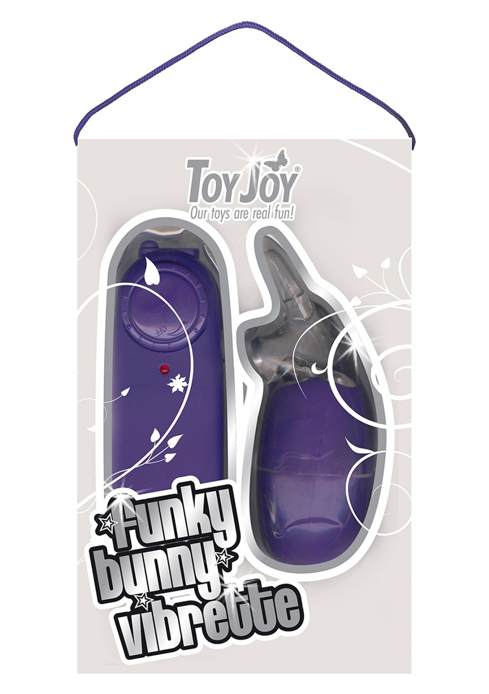 Фиолетовый виброзайчик FUNKY BUNNY VIBRETTE - 8 см.