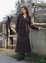 Юбка прямая на резинке Зима миди