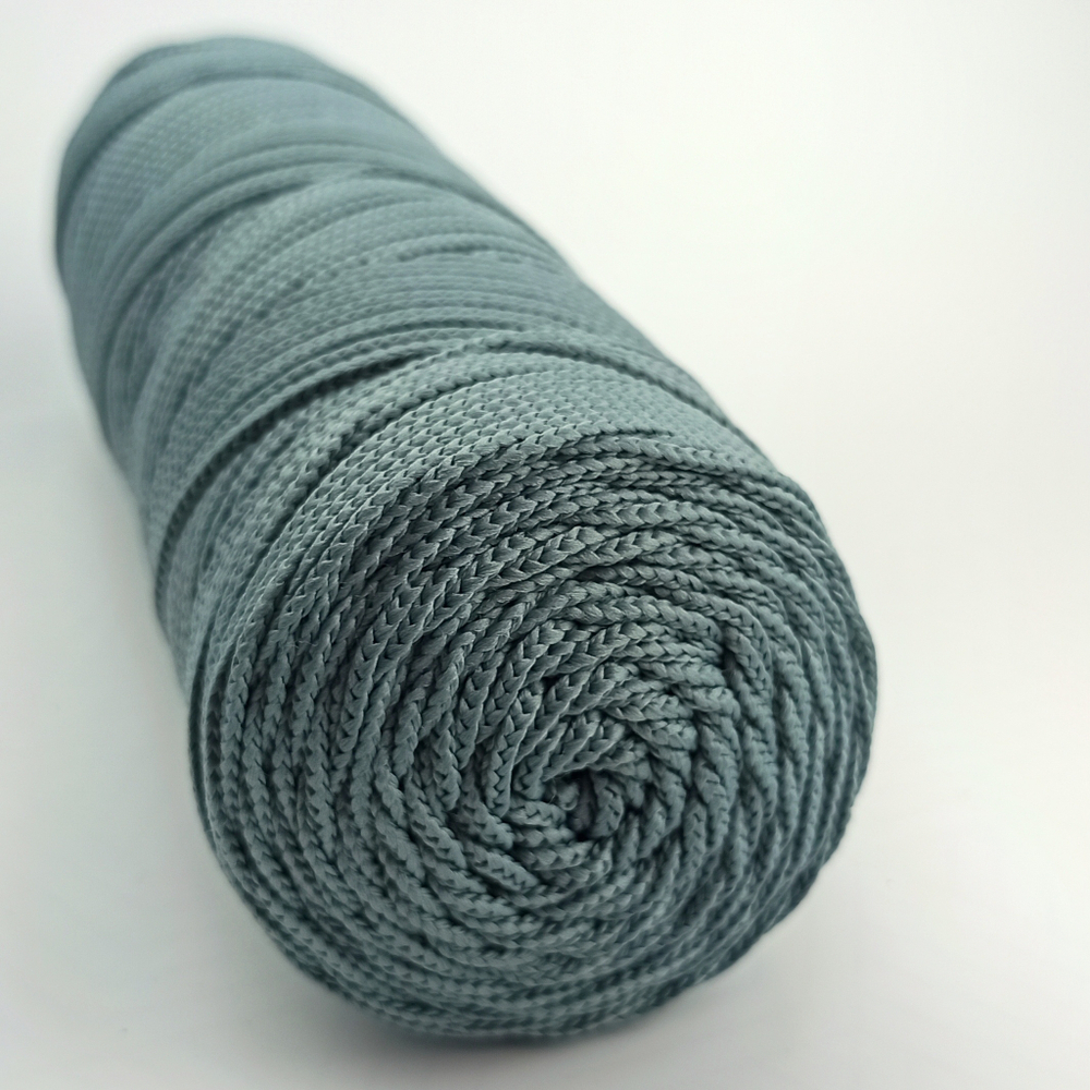 Полиэфирный шнур круглый 1 мм Серая ель