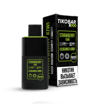 ОЭС (М) Tikobar 8000 Strawberry Kiwi (Клубника Киви)