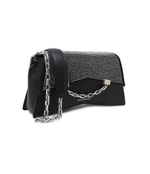 Кожаная сумка через плечо k/seven 2.0 sp cb rhinestones Karl Lagerfeld - черный(240W3036)