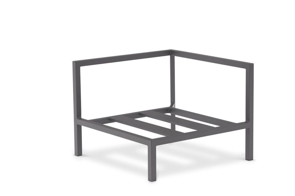 Stockholm, диван антрацит/серый, алюминий