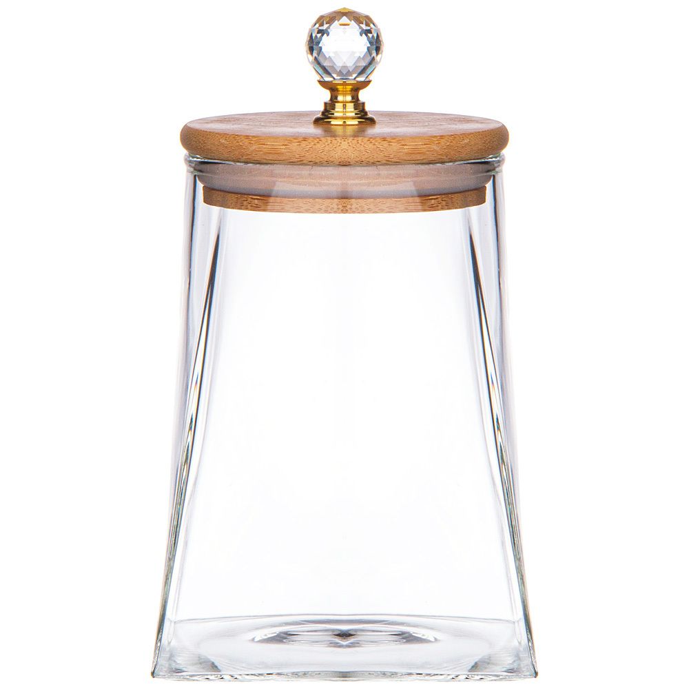 ЕМКОСТЬ ДЛЯ СЫПУЧИХ ПРОДУКТОВ AGNESS "KRISTALL" 330 МЛ 7,5*7,5*10 СМ. ЦВЕТ: ПРОЗРАЧНЫЙ