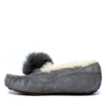 Мокасины Dakota Pom Pom New Grey