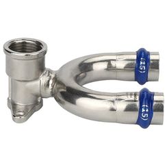 Водорозетка VARMEGA раструбная Inox Press ВР проходная 15x1/2