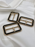 Пряжка золотая с черной вставкой