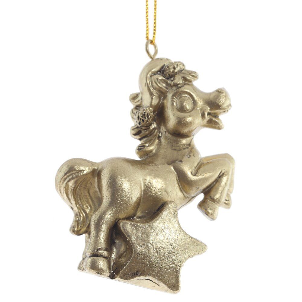 GAEM Фигурка декоративная подвесная "Лошадка", L6 W3 H6,5 см, 3в.