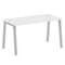 Metal System Стол письменный на А-образном м/к БА.СП-3 Белый/Металл Серый 1400*720*750
