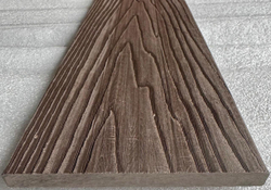 Заборная доска полнотелая двухсторонняя 3D тиснение под дерево 137*10 Цвет Венги