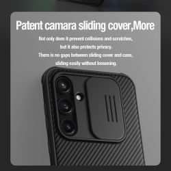 Чехол усиленный с защитной шторкой для камеры от Nillkin на Samsung Galaxy A35, серия CamShield Pro Case