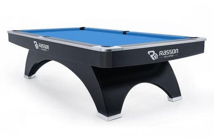 Стол / пул "Rasson OX" 8 ф (черный) с плитой