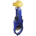 Knife Gate Valve Elephant PSI145 Class 125 NBR Wafer type, Cast Iron, Bidirectional, with Elephant-MT-200 380V electric actuator