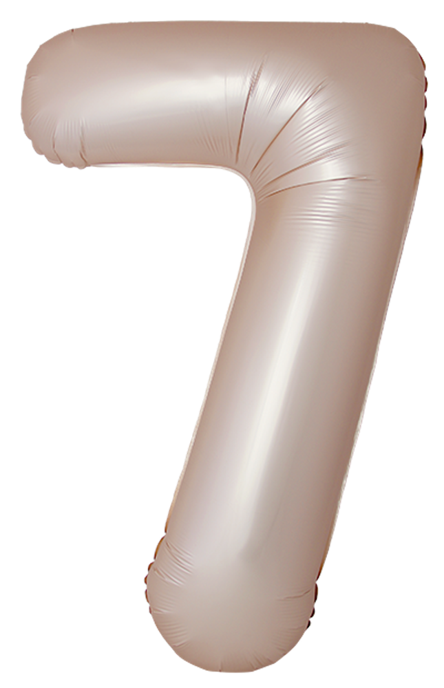 FM (40&#39;&#39;/102 см) Цифра, 7 Slim, Звездное Золото, Матовый, 1 шт. в уп.