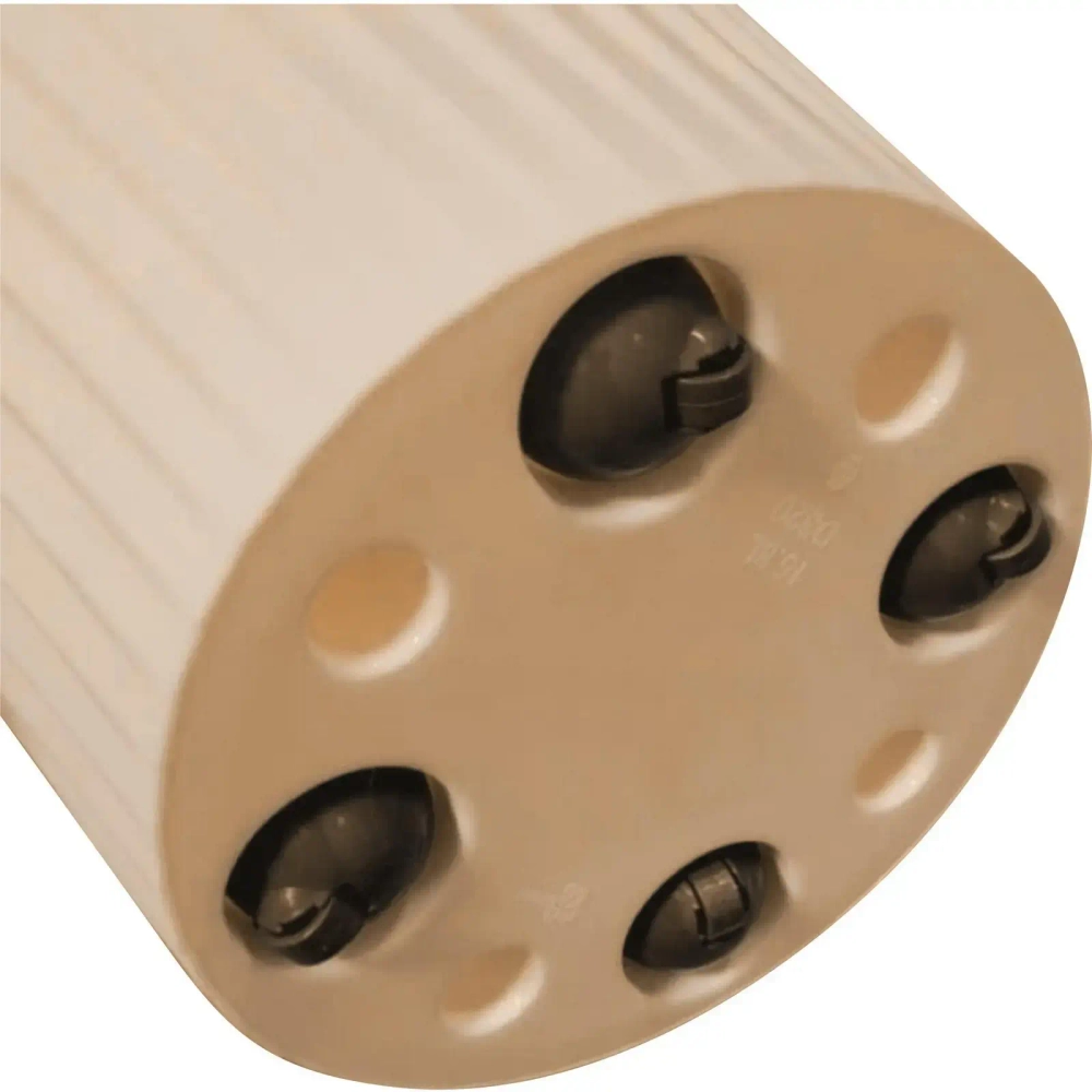 Горшок для цветов пластиковый 15,8л d-32см «Sand» c дренажной вставкой, на колесиках молочный шоколад