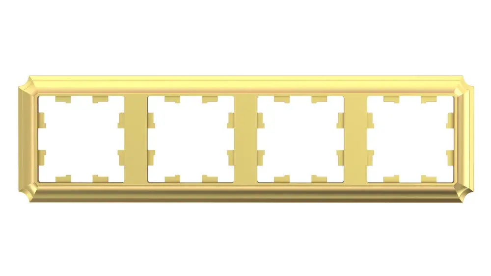 ATLASDESIGN ANTIQUE 4-постовая РАМКА, универсальная, ЗОЛОТО