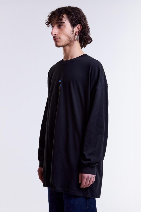 Лонгслив Василек Черный - фото 3