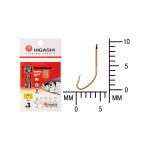Крючок одинарный HIGASHI Akitakitsune ringed #2 Gold
