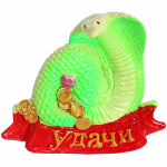 Магнит «Змея с пожеланием» 5*5 см, микс