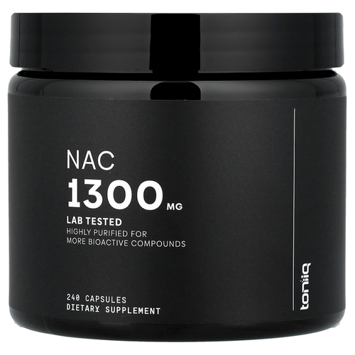 Toniiq, NAC, 240 капсул (650 мг на капсулу)