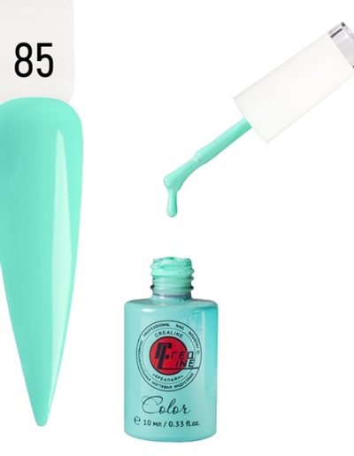 CreaLine Гель-лак UV тон 085 Мятно-бирюзовый 10 мл
