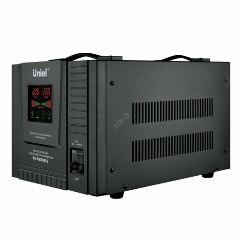 RS-1/8000LS Стабилизатор напряжения «Uniel» релейный однофазный напольный, 70-275 В, 8000ВА