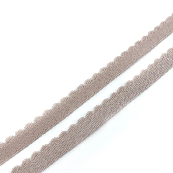 Резинка отделочная серебристый пион 12 мм (цв. 168), 605/12