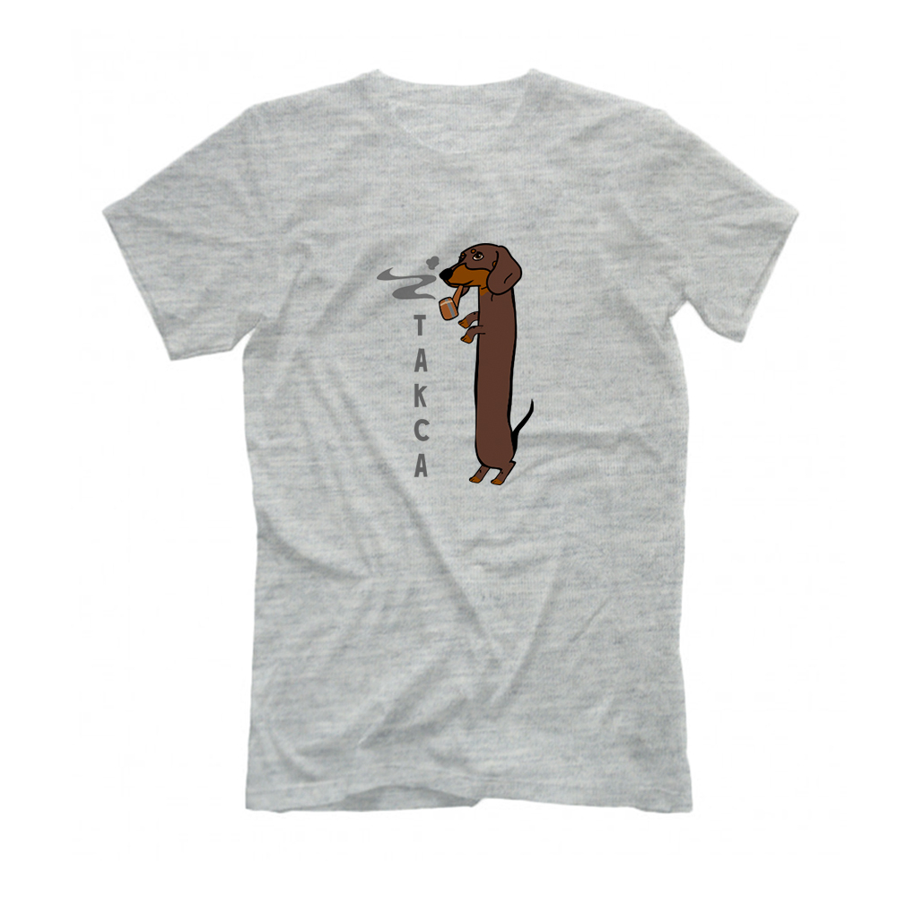 Футболка "Такса курит"